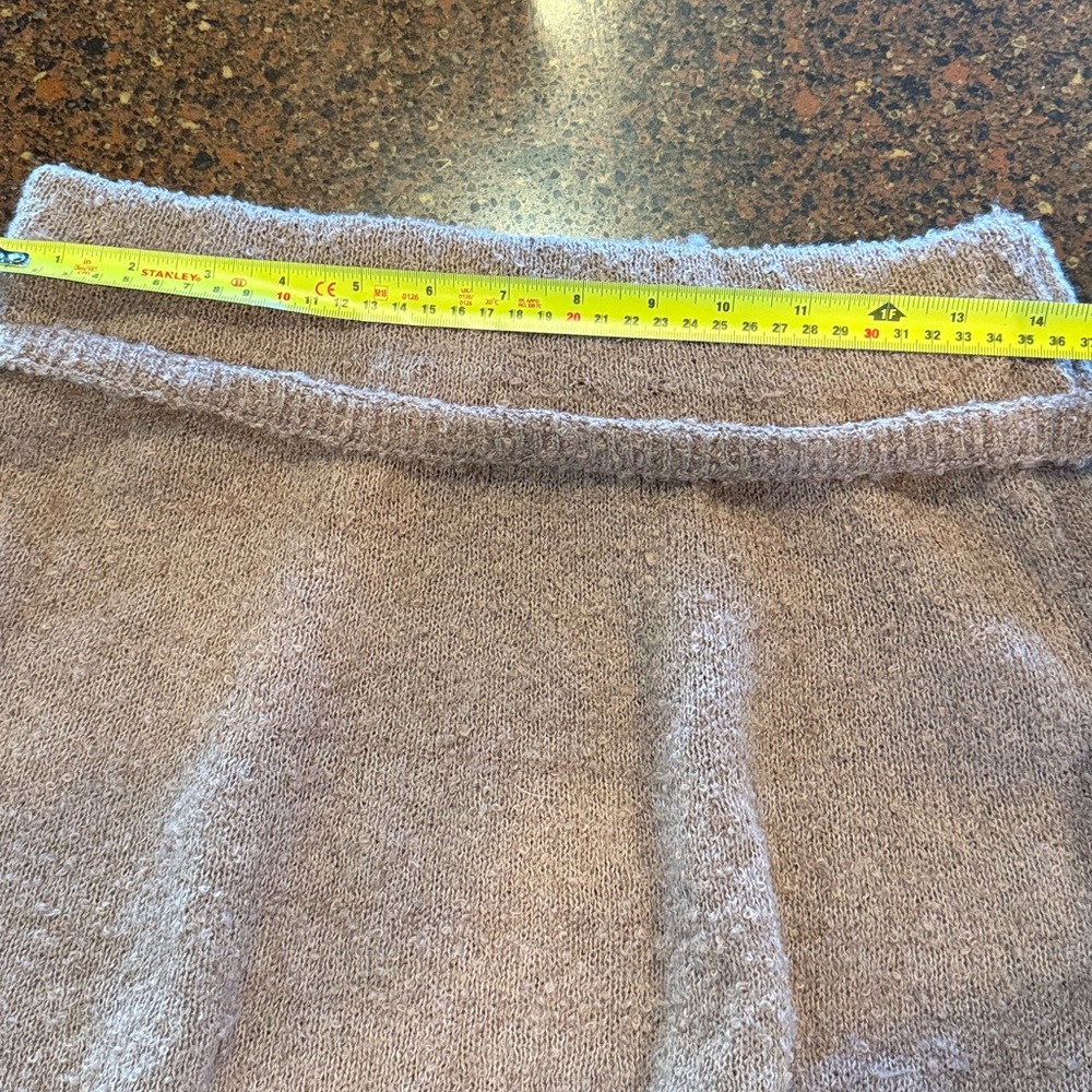 NWOT Cozy Brown Knit Cardigan and Skirt Set - Picture 5 of 6